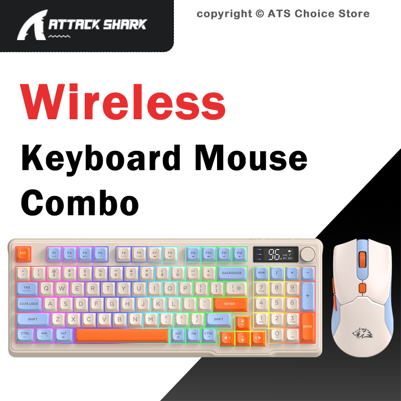 Gaming Keyboard Mouse Combo - FREEWOLF T96 Wireless Keyboard Mouse Combo,