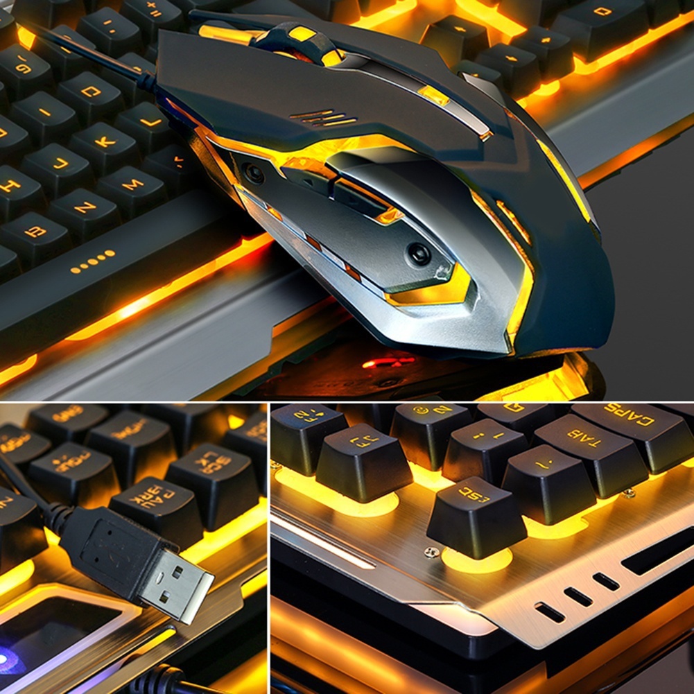 V1 USB Wired Mechanical Gaming - огляд і ціна Gaming Keyboard Mouse Combo