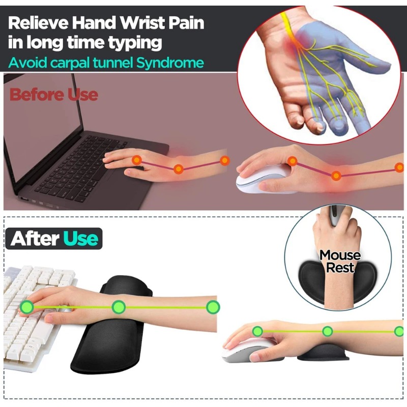 Ergonomic Keyboard Wrist Rest  - огляд і ціна Gaming Keyboard Ergonomic