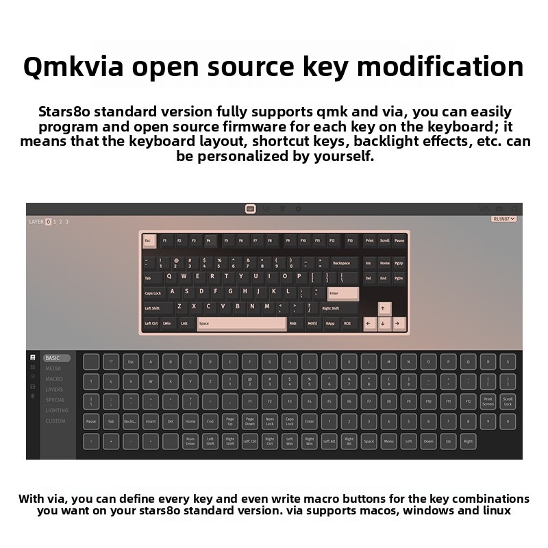 HMX Snowflake Linear Switch 5P - огляд і ціна Gaming Keyboard Bluetooth