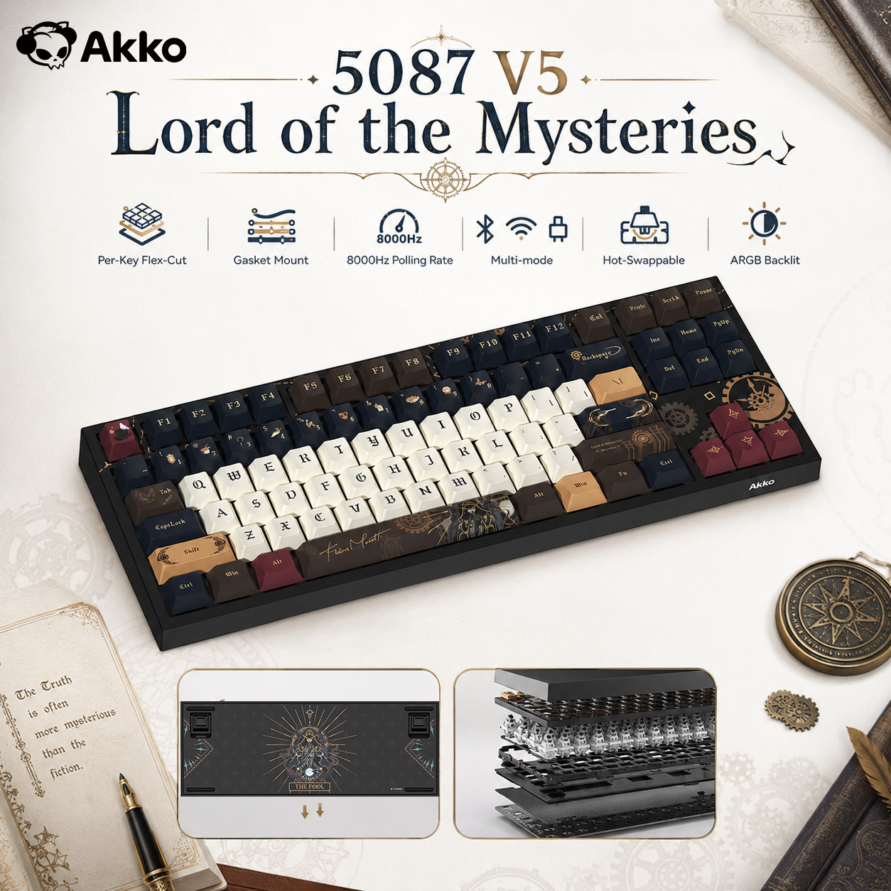 Akko Lord of the Mysteries Wir - огляд і ціна Gaming Keyboard Tkl