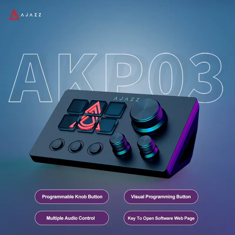 Ajazz AKP03E/153E Desktop Help - огляд і ціна Gaming Keyboard 1 Hand