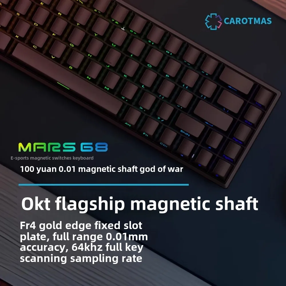 Mars 68 PRO magnetic axis mech - огляд і ціна Gaming Keyboard Bluetooth
