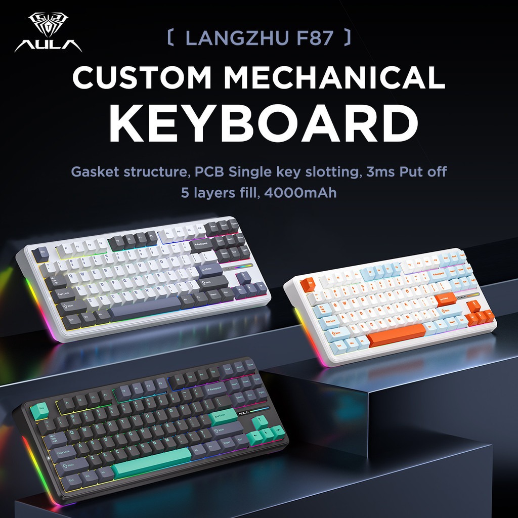 Aula F87 Pro Mechanical Keyboa - огляд і ціна Gaming Keyboard Tkl